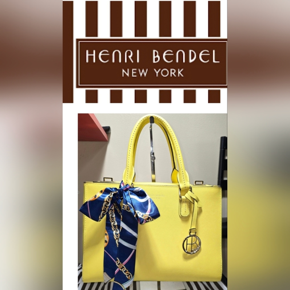 🔥NEW HENRI BENDEL WEST 57th TURNLOCK SATCHEL HANDBAG